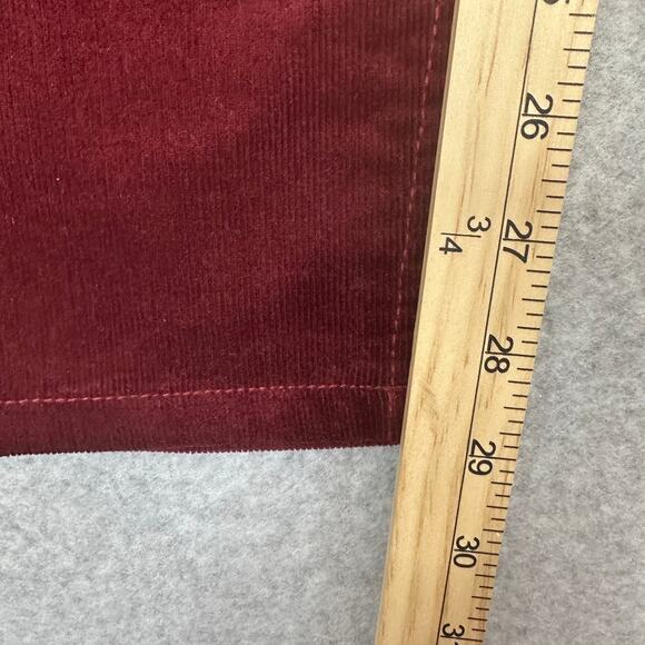 Jones New York Lexington Skinny Corduroy Jeans WMNS 10 Maroon Straight Stretchy - Picture 12 of 13
